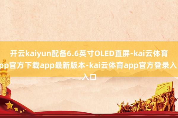 开云kaiyun配备6.6英寸OLED直屏-kai云体育app官方下载app最新版本-kai云体育app官方登录入口