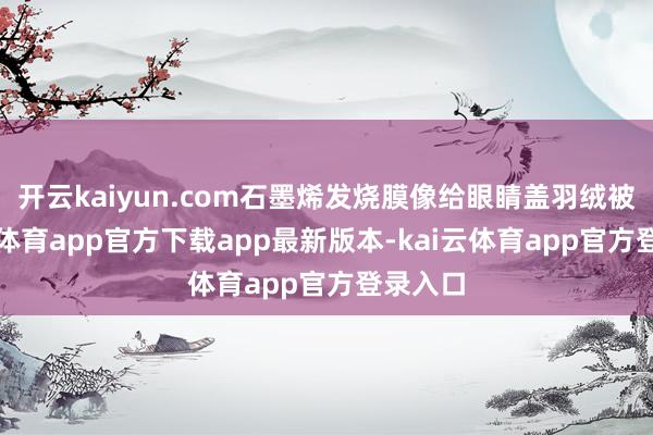 开云kaiyun.com石墨烯发烧膜像给眼睛盖羽绒被-kai云体育app官方下载app最新版本-kai云体育app官方登录入口